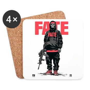 Fate Skeleton - Coasters (set of 4) - white - Front