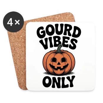 Gourd Vibes Only - Coasters (set of 4) - white - Front