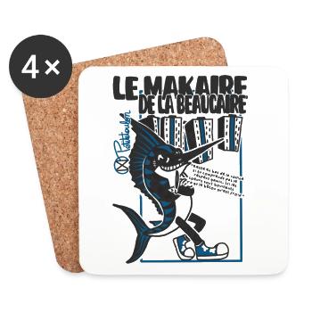 Le Makaire de la Beaucaire, Toulon - Untersetzer (4er-Set) - Weiß - Vorne