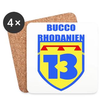 Bucco Rhôdanien - Coasters (set of 4) - white - Front