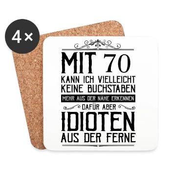 Mehr aus der Ferne erkennen - Untersetzer (4er-Set) - Weiß - Vorne