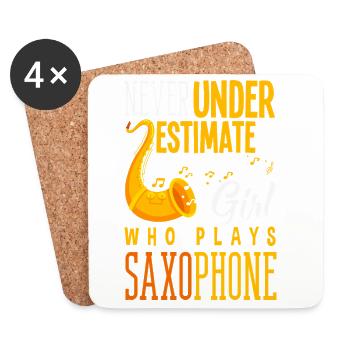 Saxophone - Coasters (set of 4) - white - Front