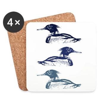 MERGUS - Untersetzer (4er-Set) - Weiß - Vorne