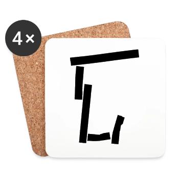 Urban letter (2) - Untersetzer (4er-Set) - Weiß - Vorne