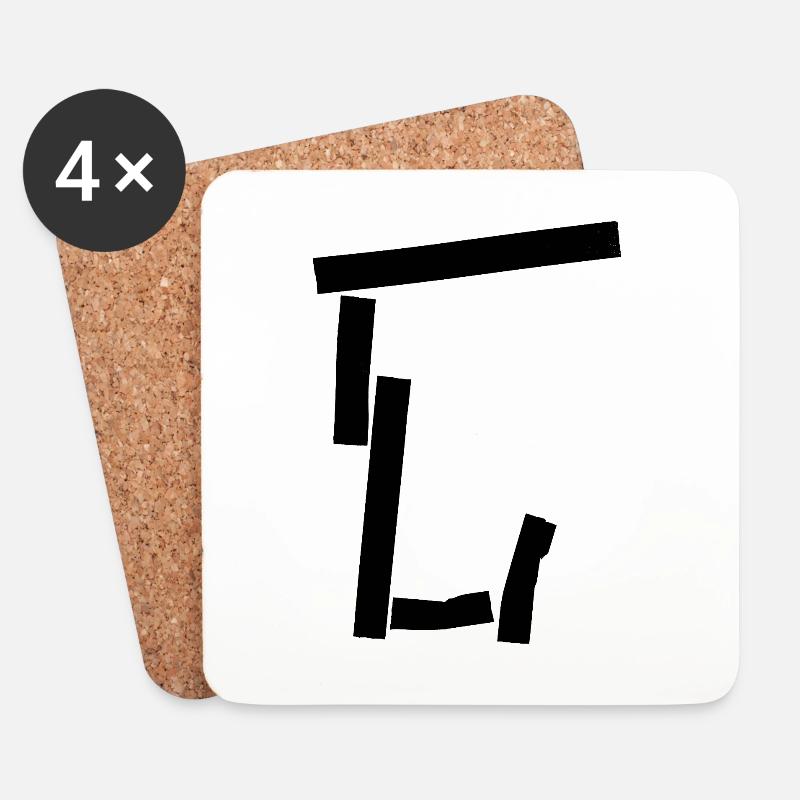 Urban letter (2) - Untersetzer (4er-Set) - Weiß