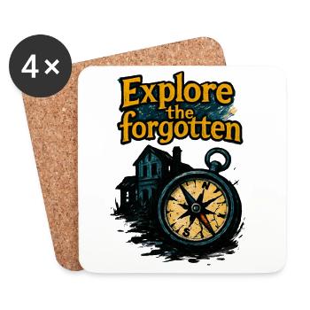 Urbex - Urban Exploration - Urban Explorer - Coasters (set of 4) - white - Front