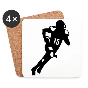 Football - Untersetzer (4er-Set) - Weiß - Vorne