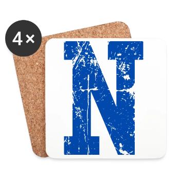 Retro Letter n Sport - Coasters (set of 4) - white - Front