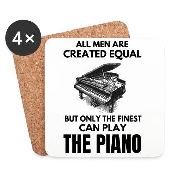 Piano Teacher Pianist Player Music Lover Musician - Coasters (set of 4) - white - Front