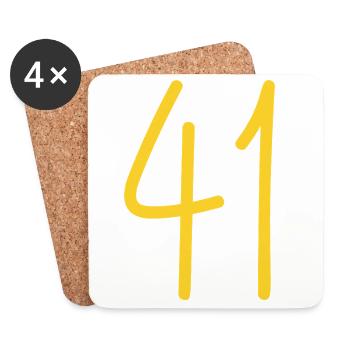 41 - Untersetzer (4er-Set) - Weiß - Vorne