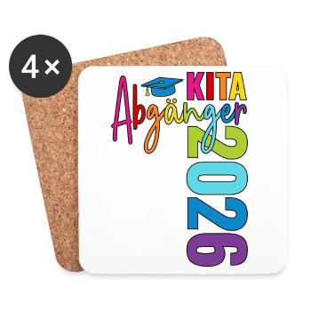 Daycare graduates 2026 - Coasters (set of 4) - white - Front