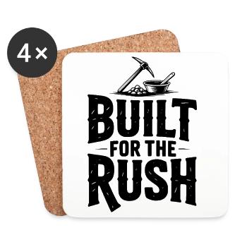 Built for the Rush - Coasters (set of 4) - white - Front