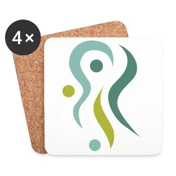 yoga_design_2 - Coasters (set of 4) - white - Front
