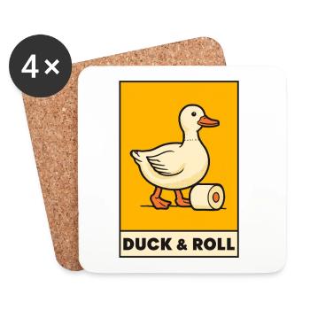 Duck & Roll - Untersetzer (4er-Set) - Weiß - Vorne