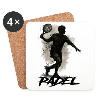 Padel - Dessous de verre (lot de 4) - blanc - Devant