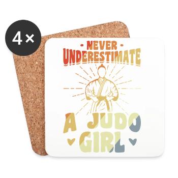 Judo Girls - Coasters (set of 4) - white - Front