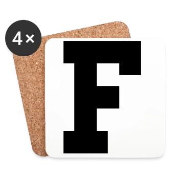 F - Coasters (set of 4) - white - Front