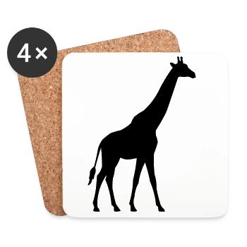 Giraffe - Untersetzer (4er-Set) - Weiß - Vorne