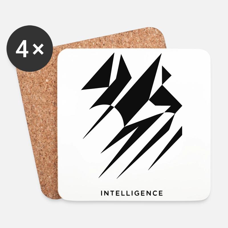Intelligence Style  - Untersetzer (4er-Set) - Weiß