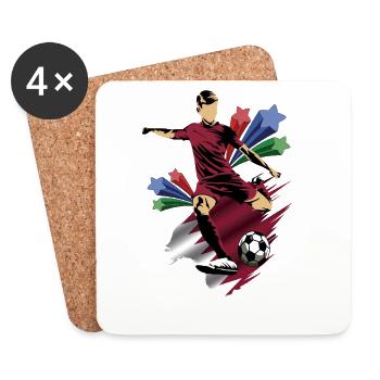 Qatar - Qatar - Flags - Coasters (set of 4) - white - Front