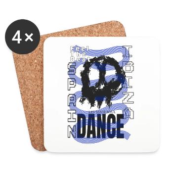 Dance Ibiza - Coasters (set of 4) - white - Front