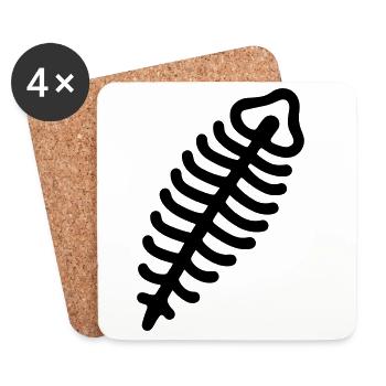 Fossil - Untersetzer (4er-Set) - Weiß - Vorne