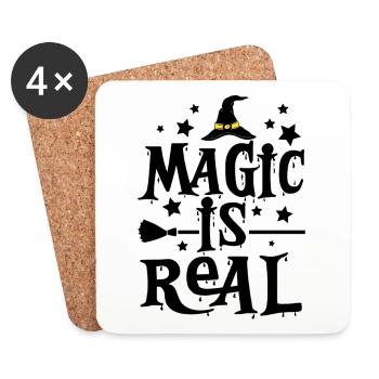 Magic Is Real - Coasters (set of 4) - white - Front