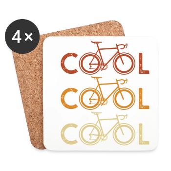 cool bike cyclists sport bikes cool bikes - Coasters (set of 4) - white - Front