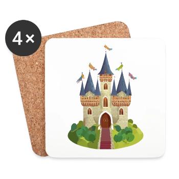Castle - Coasters (set of 4) - white - Front