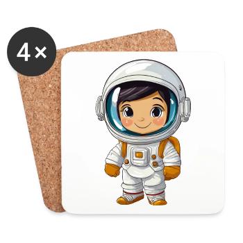 Astronaut - Coasters (set of 4) - white - Front