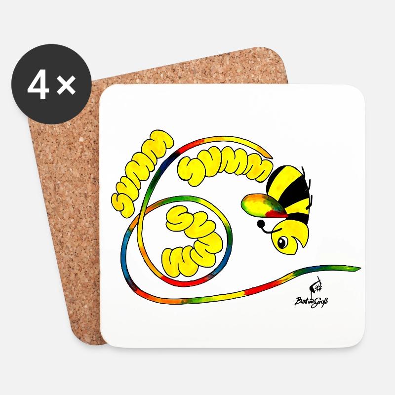 Summ Summ Summ - Untersetzer (4er-Set) - Weiß