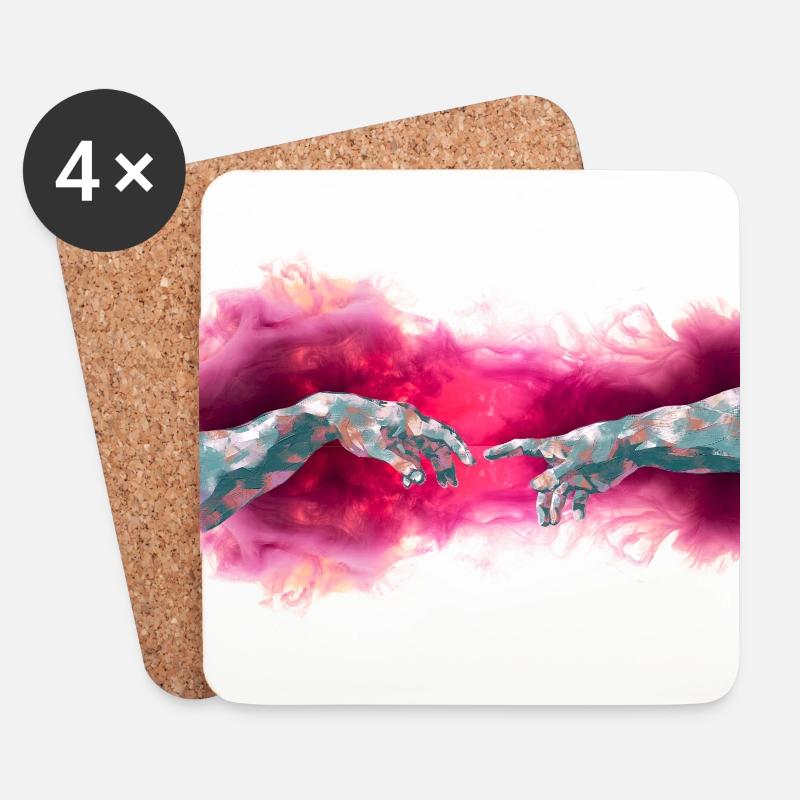 Moderne Kunst Michelangelo - Untersetzer (4er-Set) - Weiß