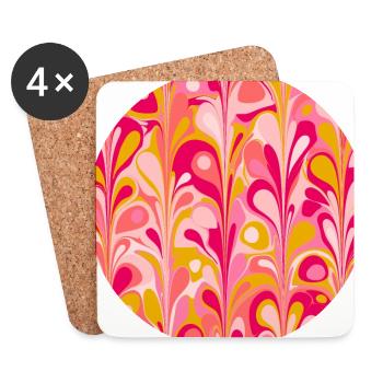 Retro Celebration - Coasters (set of 4) - white - Front