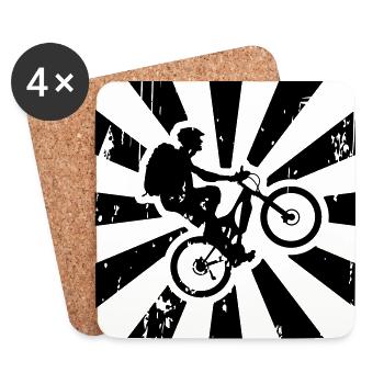 Bike - Untersetzer (4er-Set) - Weiß - Vorne