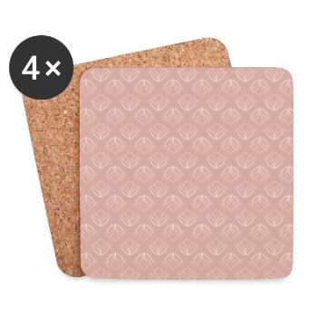 Lotus blossom - Coasters (set of 4) - white - Front