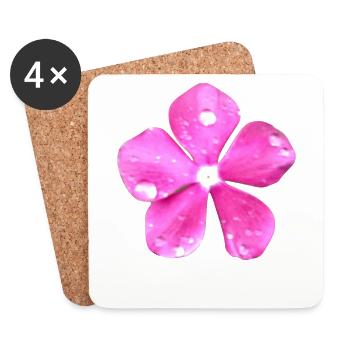 Blume Hippie - Untersetzer (4er-Set) - Weiß - Vorne