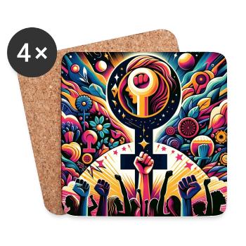Women's Day - Coasters (set of 4) - white - Front