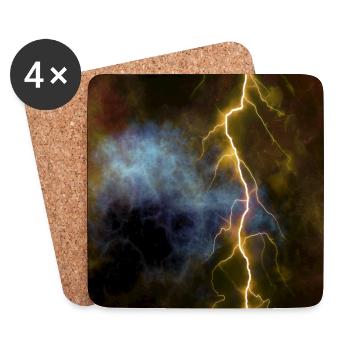 Lightning - Coasters (set of 4) - white - Front