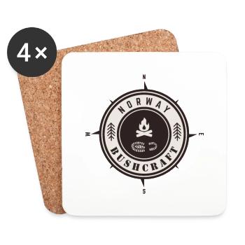 Bushcraft Norway - Coasters (set of 4) - white - Front