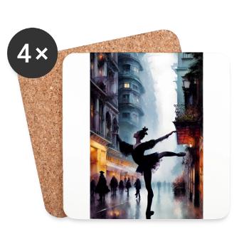 Ballerina - Coasters (set of 4) - white - Front