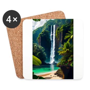 Costa Rica - Coasters (set of 4) - white - Front