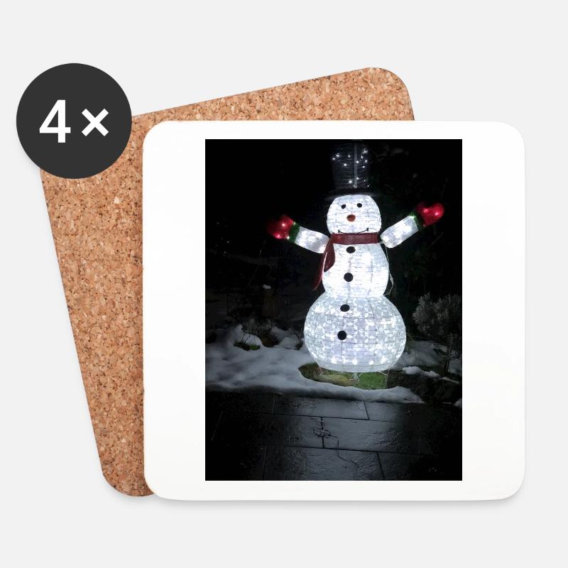 Frosty Style - Untersetzer (4er-Set) - Weiß