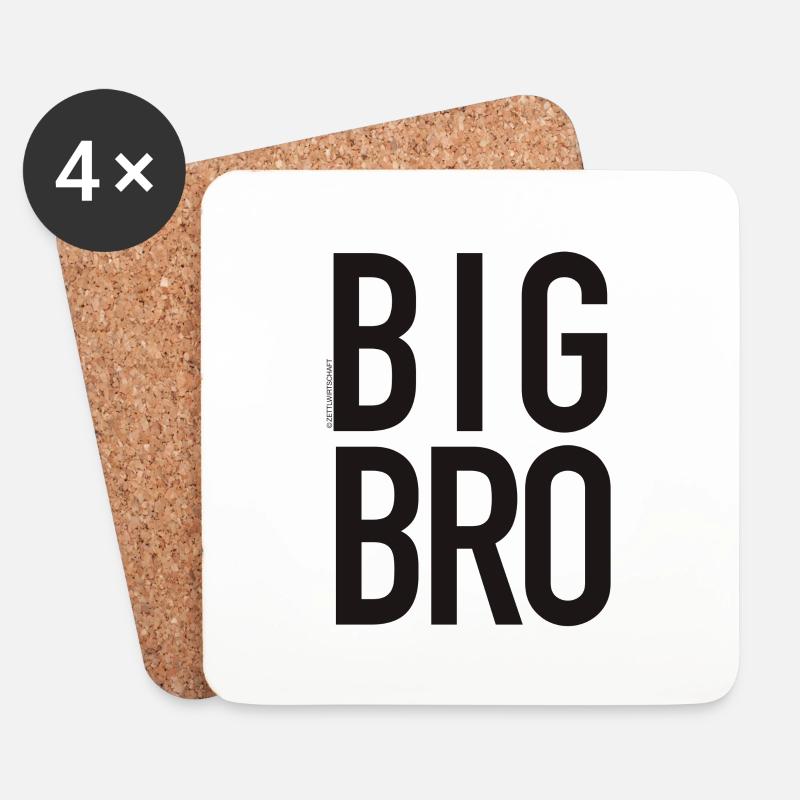 BIG Bro - Untersetzer (4er-Set) - Weiß