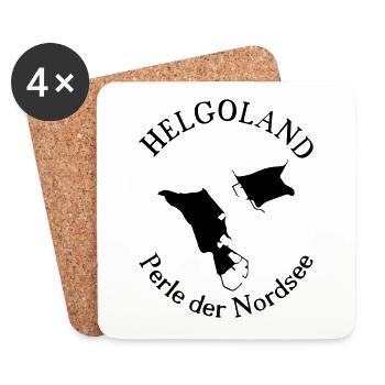 Helgoland - Untersetzer (4er-Set) - Weiß - Vorne