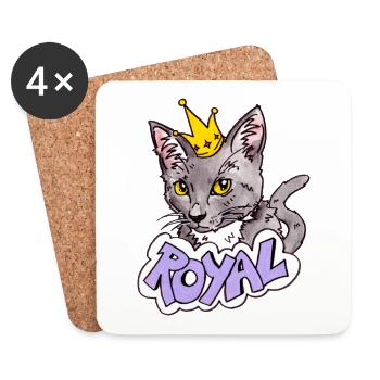 Royal - Coasters (set of 4) - white - Front