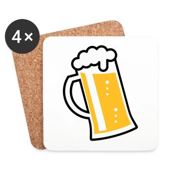 XLustiges Design Für Fröhliche Anlässe (L / 3) - Untersetzer (4er-Set) - Weiß - Vorne