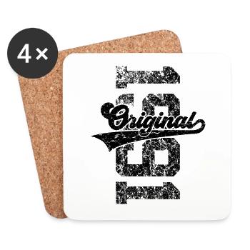35TH BIRTHDAY ORIGINAL 1991 - Coasters (set of 4) - white - Front