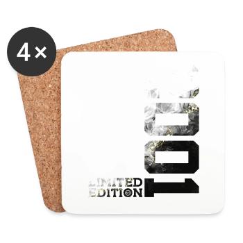 25TH BIRTHDAY 25 YEARS LIMITED EDITION 2001 - Coasters (set of 4) - white - Front