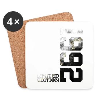 34TH BIRTHDAY 34 YEARS LIMITED EDITION 1992 - Coasters (set of 4) - white - Front