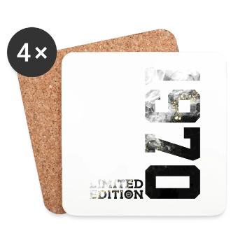 56E ANNIVERSAIRE 56 ANS ÉDITION LIMITÉE 1970 - Dessous de verre (lot de 4) - blanc - Devant